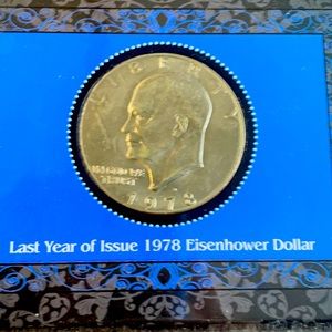 Last Year of Issue Eisenhower Dollar 1978